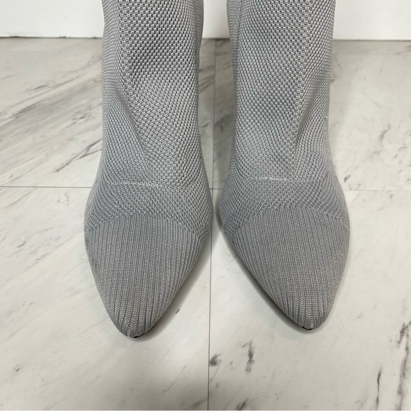 Marc Fisher Umair Gray Pointy Toe Heeled Bootie 8 1/2 M - Picture 11 of 15